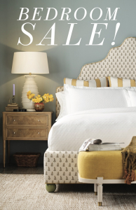 Bedroom furniture sale featuring beds, nightstands, and dressers at Traditions