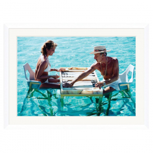 Slim Aarons photography featured in Traditions Naples, Florida furniture showroom