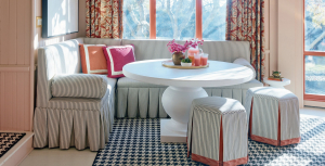 Custom upholstered furniture created by Traditions for interior design projects in Naples Florida and Minneapolis Minnesota