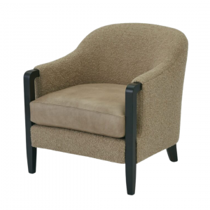 massoud-rouen-accent-chair Accent chair with wood arms made by Massoud Furniture.