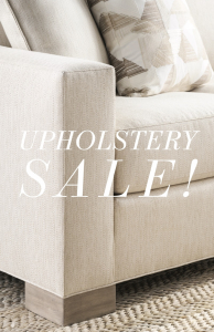 Spring upholstery sale at Traditions featuring sofas, chairs, and custom seating