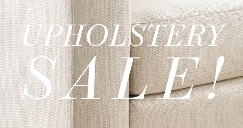 Spring upholstery sale at Traditions featuring sofas, chairs, and custom seating