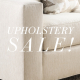 Spring upholstery sale at Traditions featuring sofas, chairs, and custom seating