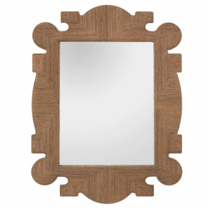 traditional woven wall mirror