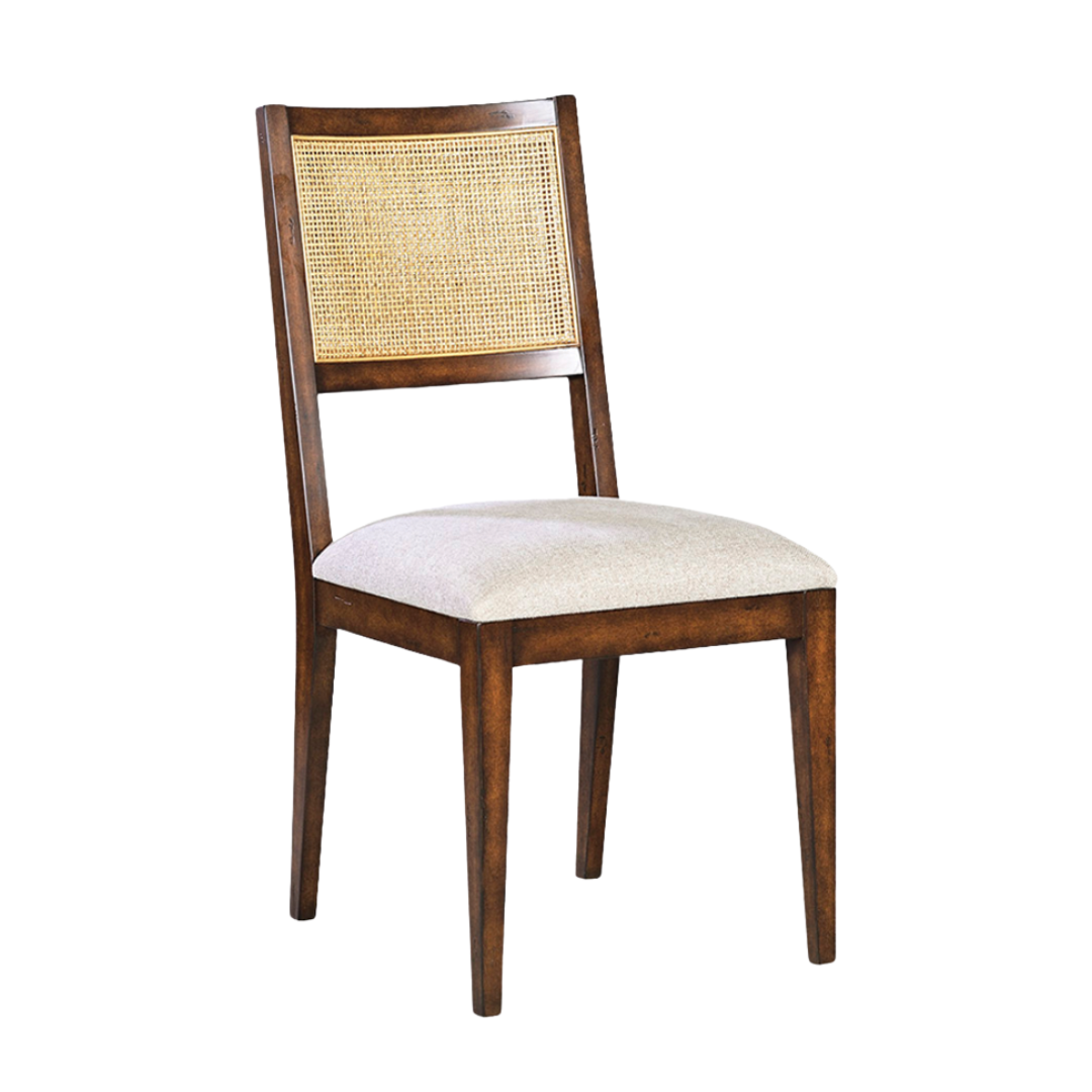 classic-dining-chair-traditions cane back dining chair with upholstered seat