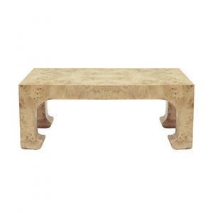 burlwood rectangle coffee cocktail table