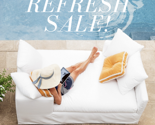 Designer living room furniture at Traditions Naples Summer Refresh Sale